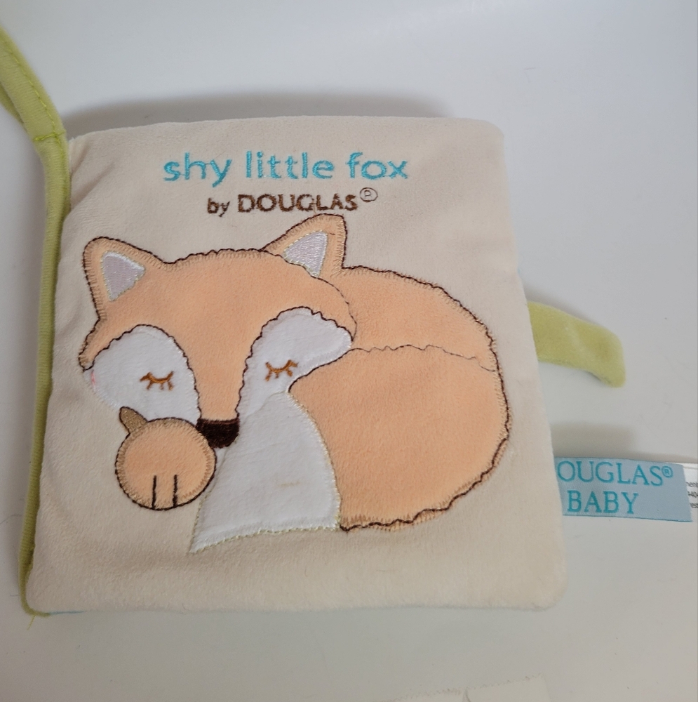 Douglas Baby Shy Little FOX Plush Stuffed Toy Book Cuddle Toys Crinkle Pages